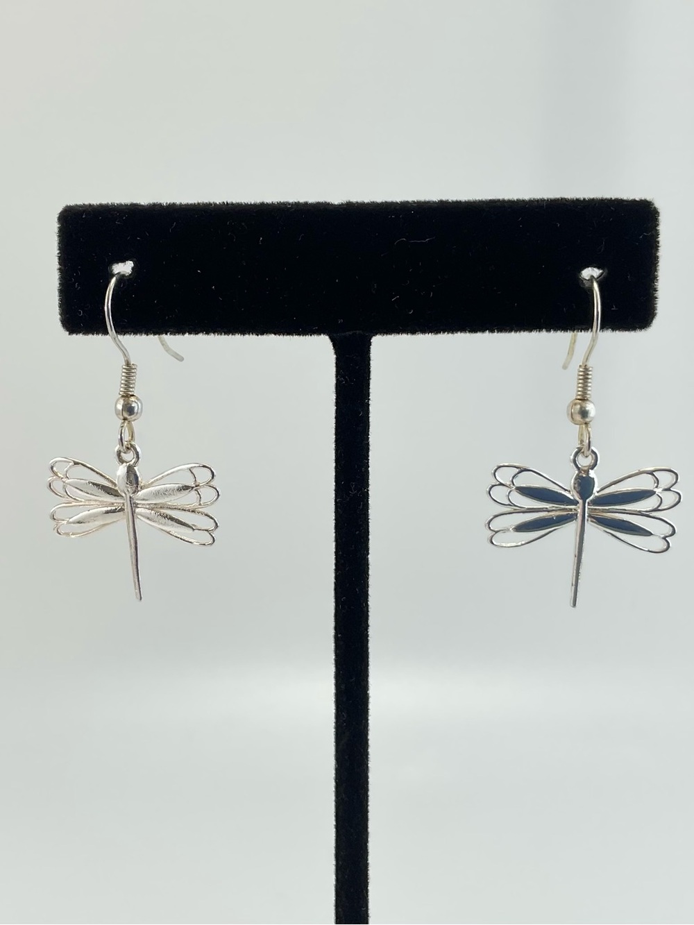 NWT Dragonfly Dangle Earrings, Sterling Silver Plated